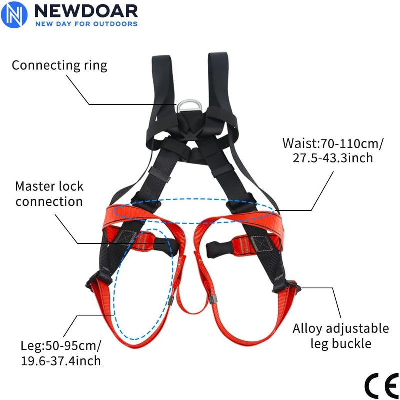 Newdoar Climbing Harness CE Certification Rock Climbing Rappelling Equipment Body Guard Protect Rappelling Rescuing Equip - Image 3